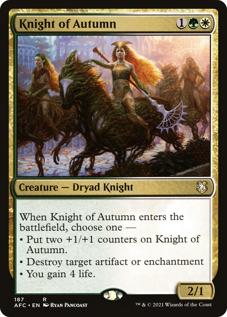 Knight of Autumn [Dungeons & Dragons: Adventures in the Forgotten Realms Commander]-1