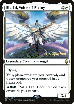 Shalai, Voice of Plenty [Dominaria Prerelease Promos]-1