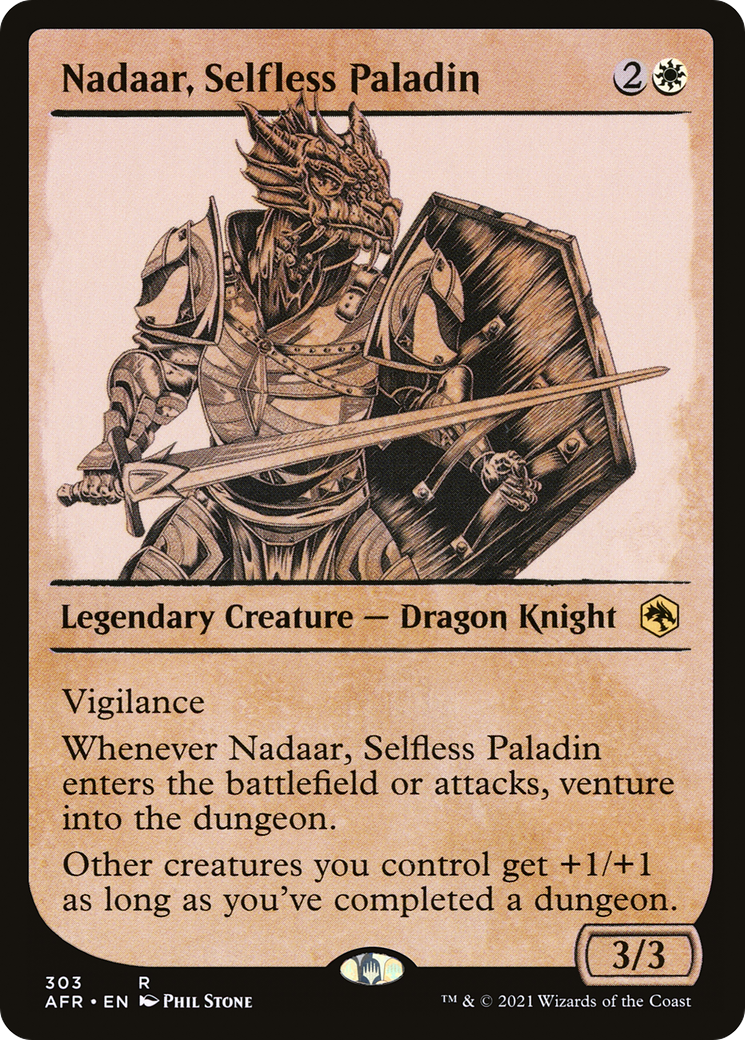 Nadaar, Selfless Paladin (Showcase) [Dungeons & Dragons: Adventures in the Forgotten Realms]-1