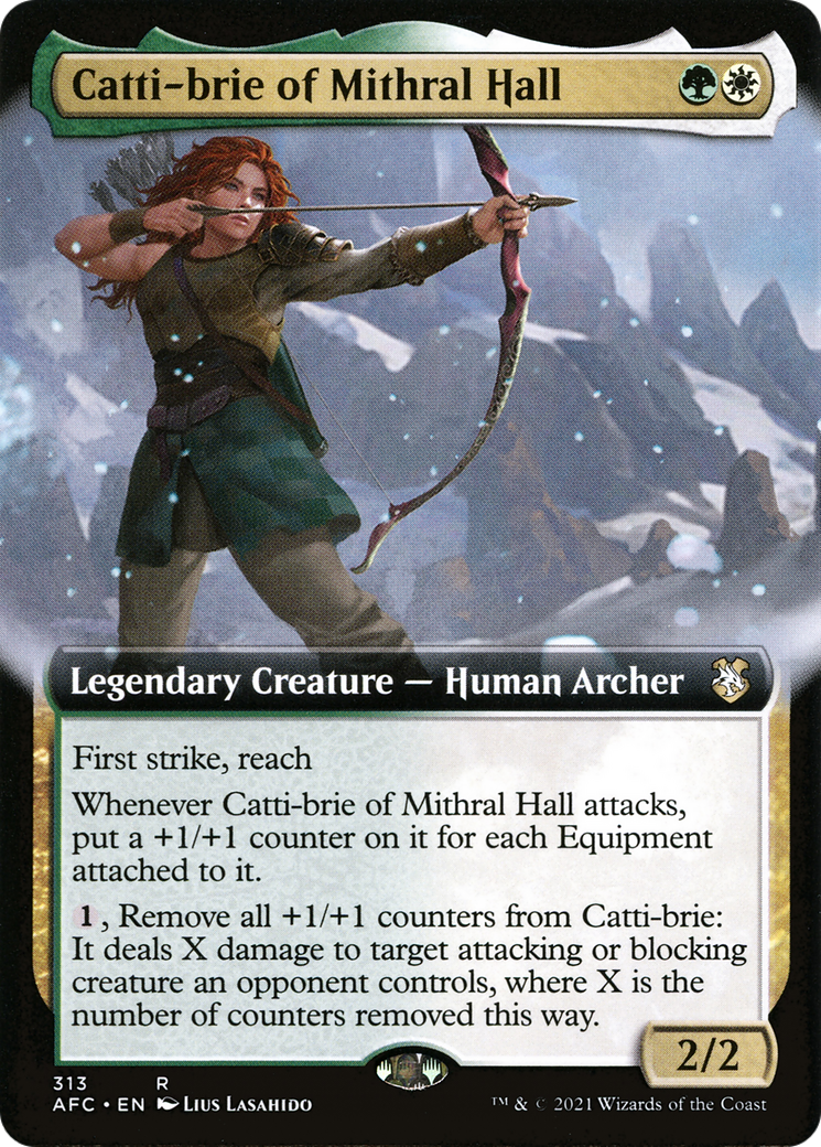 Catti-brie of Mithral Hall (Extended Art) [Dungeons & Dragons: Adventures in the Forgotten Realms Commander]-1