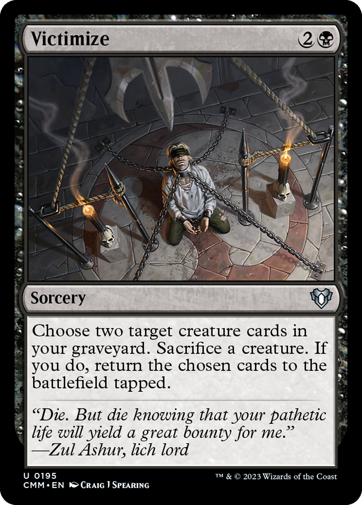 Victimize (CMM-195) - Commander Masters Foil-1