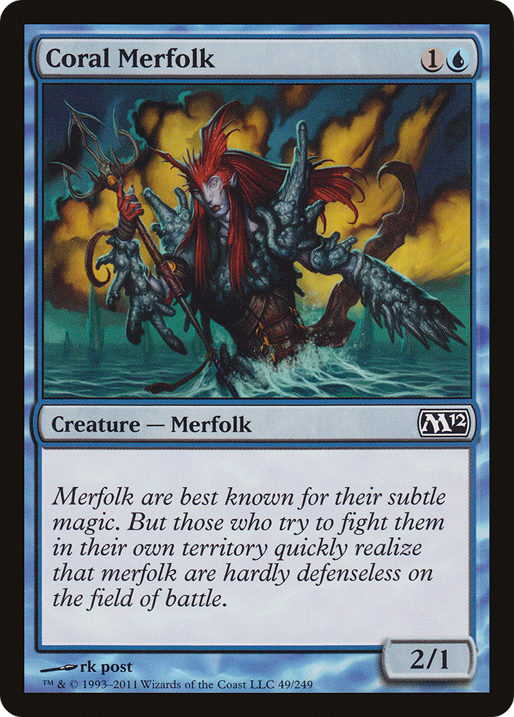 Coral Merfolk [Magic 2012]-1