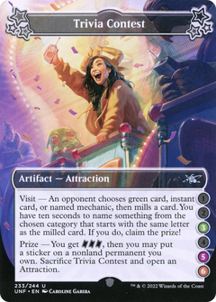 Trivia Contest (3-5-6) (UNF-233) - Unfinity-1