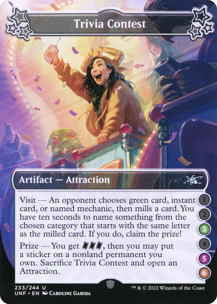 Trivia Contest (3-5-6) (UNF-233) - Unfinity-1