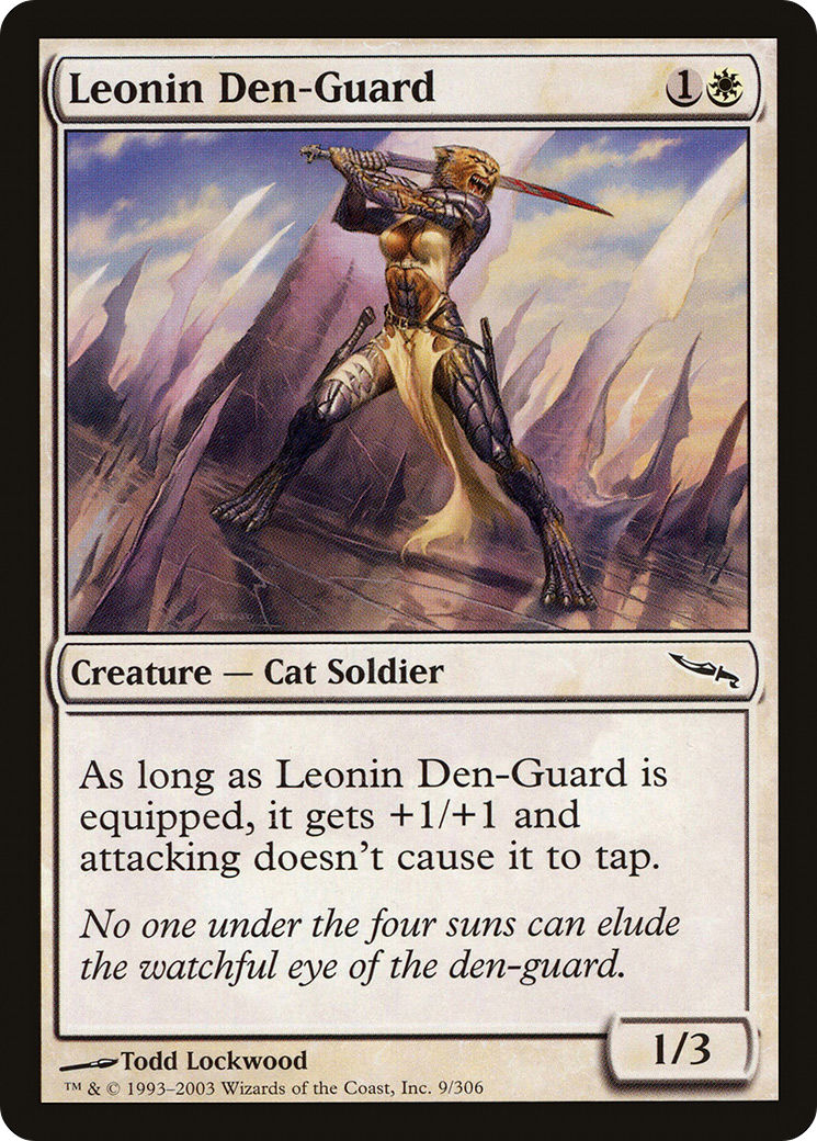 Leonin Den-Guard [Mirrodin]-1