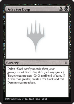 Delve too Deep (UNK-UB11) - Unknown Event-1