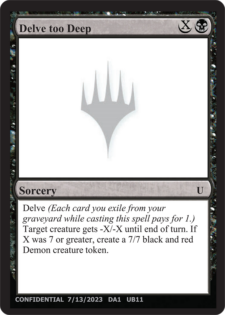 Delve too Deep (UNK-UB11) - Unknown Event-1