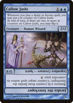 Callow Jushi // Jaraku the Interloper [Betrayers of Kamigawa]-1