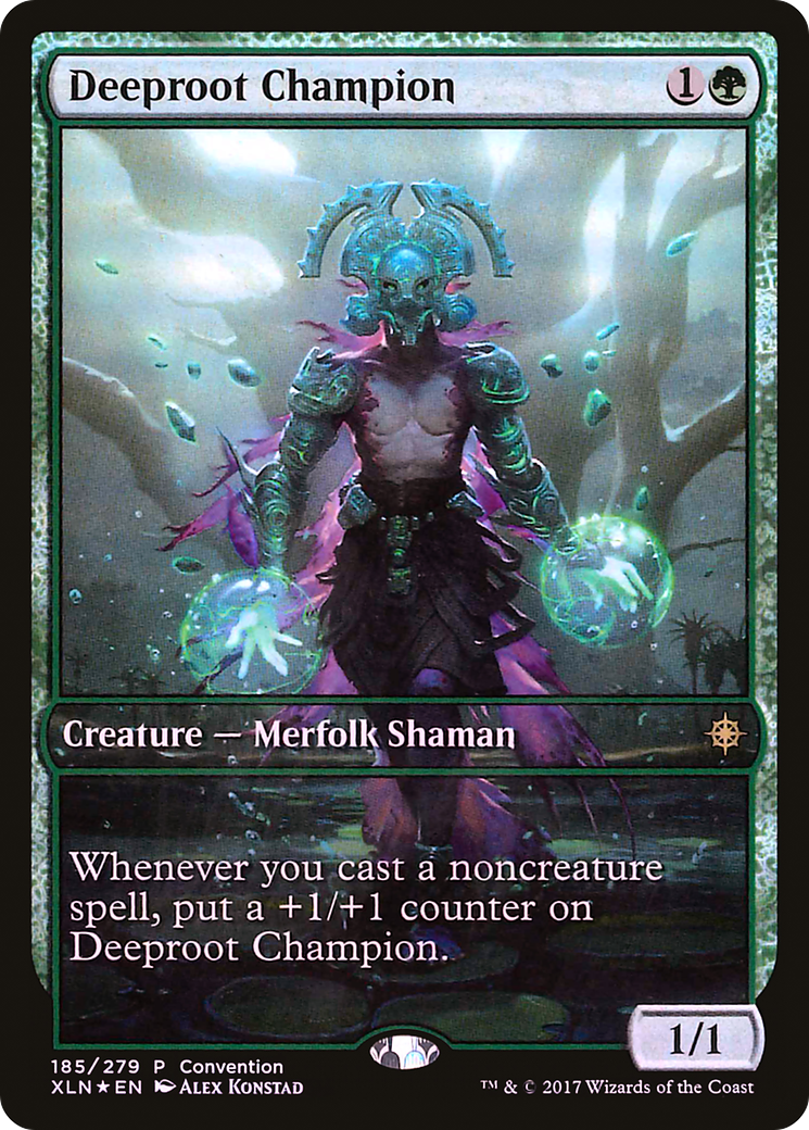 Deeproot Champion (Convention) (Full Art) [Ixalan Promos]-1