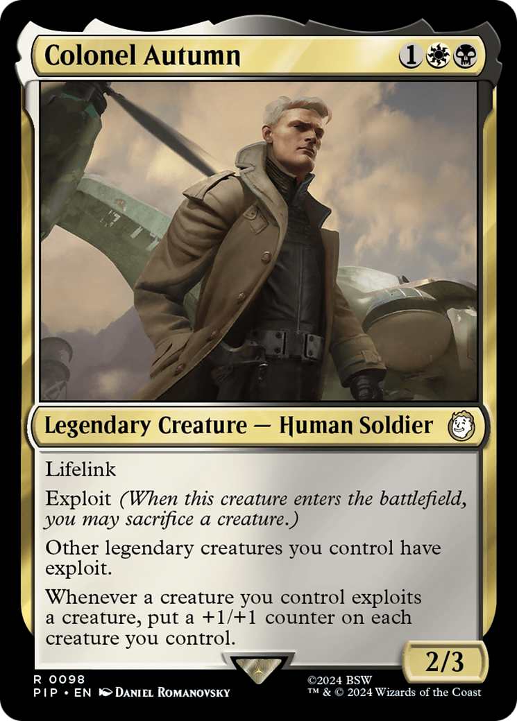 Colonel Autumn (PIP-098) - Fallout Foil-1