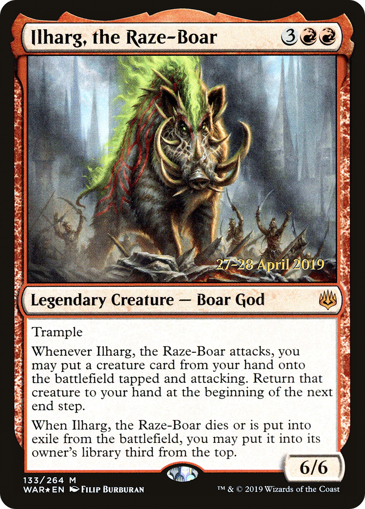 Ilharg, the Raze-Boar [War of the Spark Prerelease Promos]-1