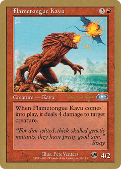 Flametongue Kavu - 2001 Tom van de Logt (PLS) (SB) (WCD-) - World Championship Decks 2001-1