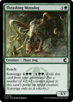 Thrashing Mossdog [Ravnica: Clue Edition]-1