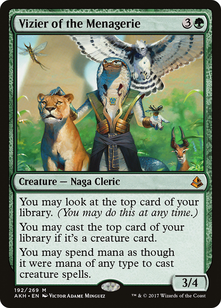Vizier of the Menagerie (AKH-192) - Amonkhet Foil-1