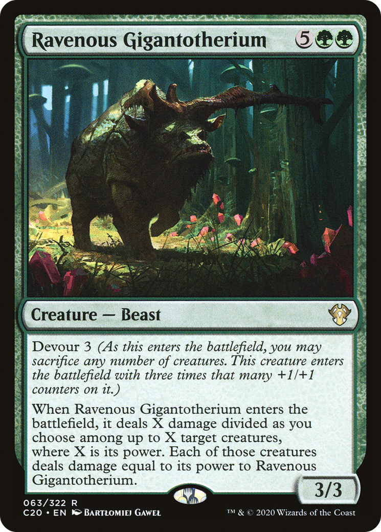Ravenous Gigantotherium [Commander 2020]-1
