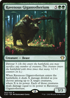 Ravenous Gigantotherium [Commander 2020]-1
