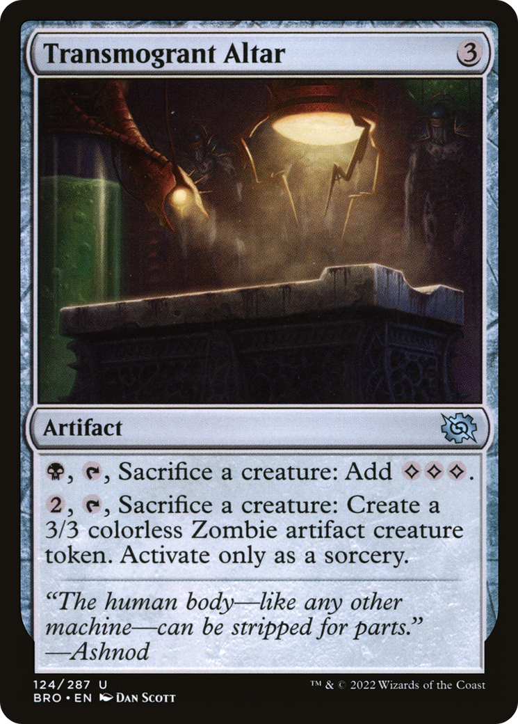Transmogrant Altar (BRO-124) - The Brothers' War Foil-1