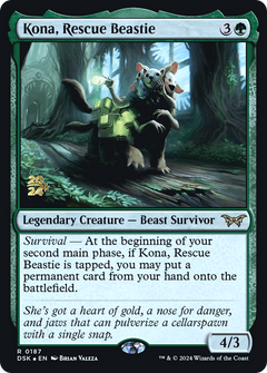 Kona, Rescue Beastie (0187) [Duskmourn: House of Horror Prerelease Promos]-6