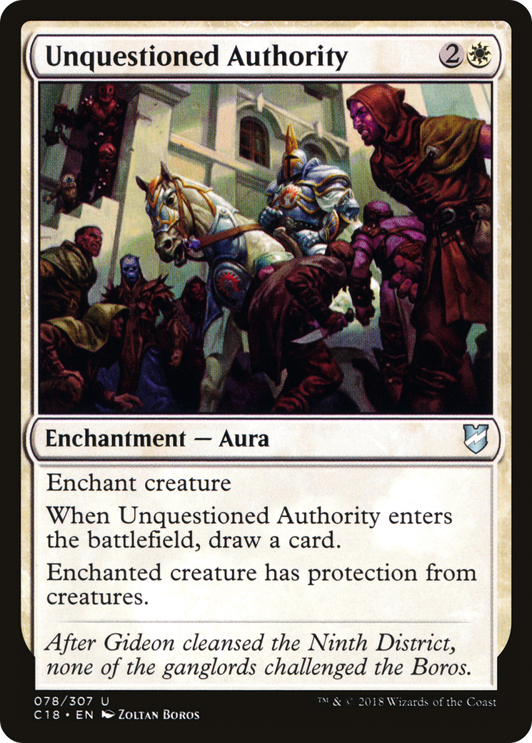 Unquestioned Authority (C18-078) - Commander 2018-1
