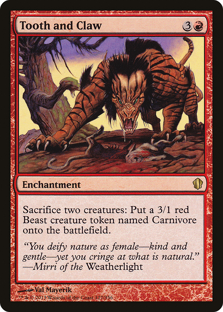 Tooth and Claw (C13-127) - Commander 2013-1