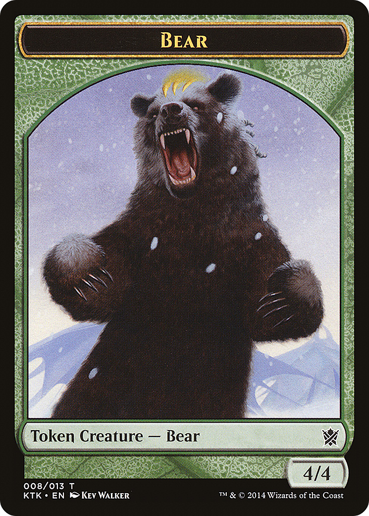 Bear Token [Khans of Tarkir Tokens]-1