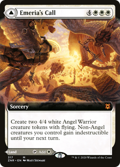 Emeria's Call // Emeria, Shattered Skyclave (Extended Art) [Zendikar Rising]-4