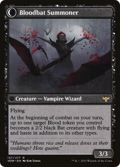 Voldaren Bloodcaster (VOW-137) - Innistrad: Crimson Vow: (Double Faced Transform) Foil-2
