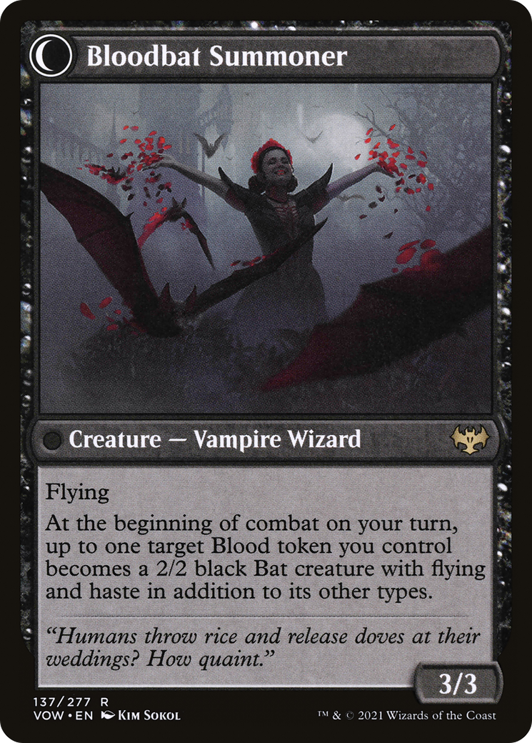 Voldaren Bloodcaster (VOW-137) - Innistrad: Crimson Vow: (Double Faced Transform)-2