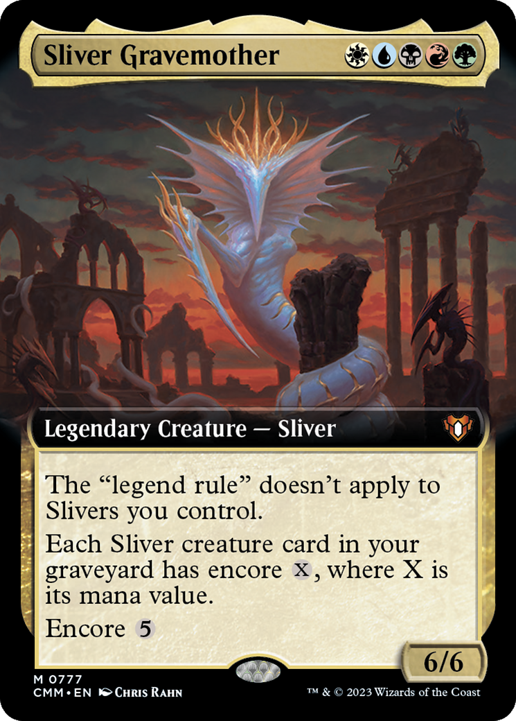 Sliver Gravemother (Extended Art) [Commander Masters]-1