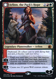 Arlinn, the Pack's Hope // Arlinn, the Moon's Fury [Innistrad: Midnight Hunt Prerelease Promos]-3