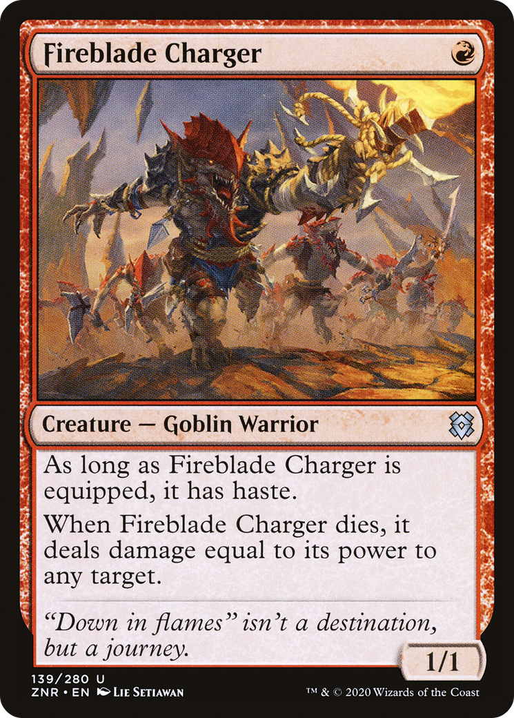 Fireblade Charger [Zendikar Rising]-1