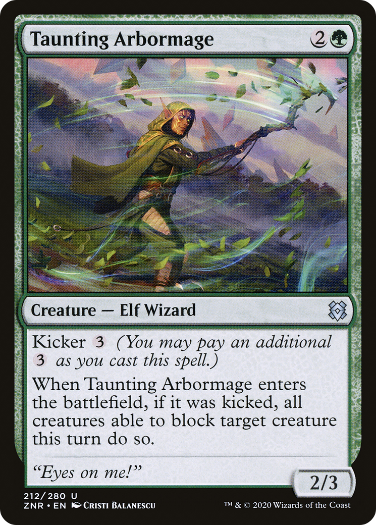 Taunting Arbormage [Zendikar Rising]-1
