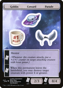 Goblin Coward Parade [Unfinity Stickers]-1
