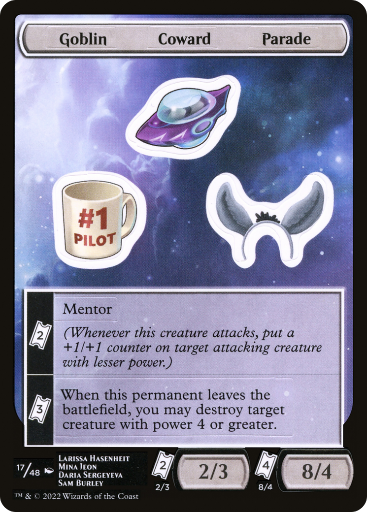 Goblin Coward Parade [Unfinity Stickers]-1