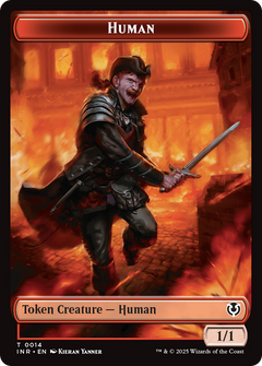 Elemental // Human (0014) Double-Sided Token [Innistrad Remastered Tokens]-2