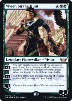 Vivien on the Hunt (PRE-162) - Streets of New Capenna Promos Foil-1