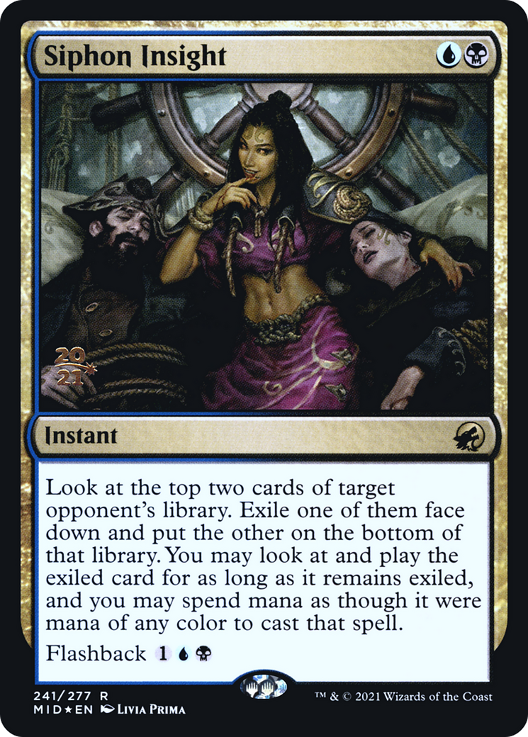 Siphon Insight [Innistrad: Midnight Hunt Prerelease Promos]-1