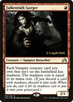 Falkenrath Gorger [Shadows over Innistrad Prerelease Promos]-1