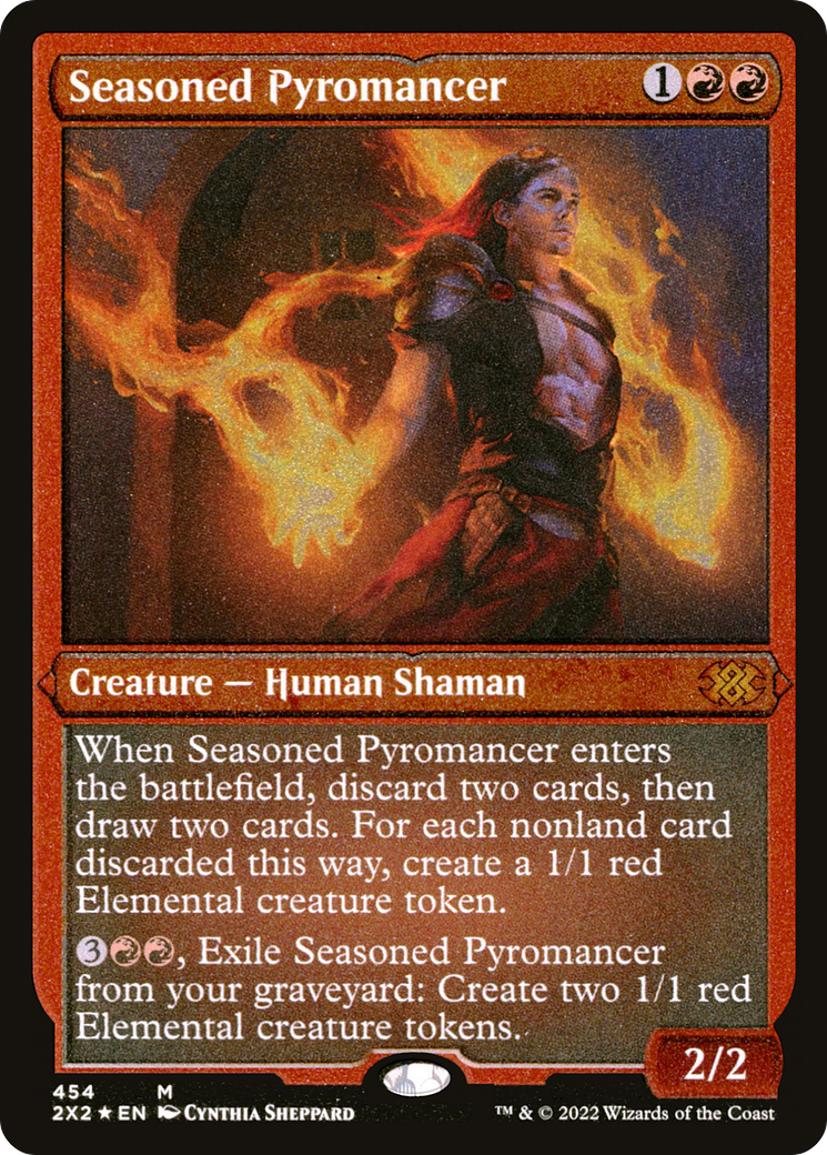 Seasoned Pyromancer (Foil Etched) [Double Masters 2022]-1