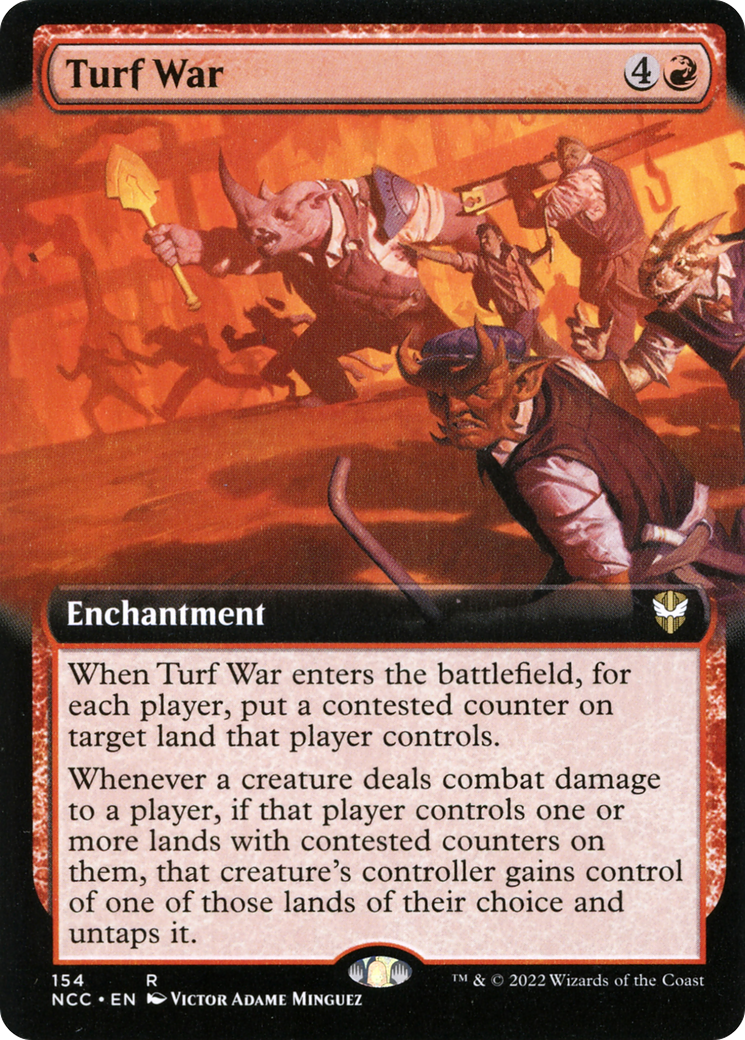 Turf War (Extended Art) (NCC-154) - New Capenna Commander: (Extended Art)-1