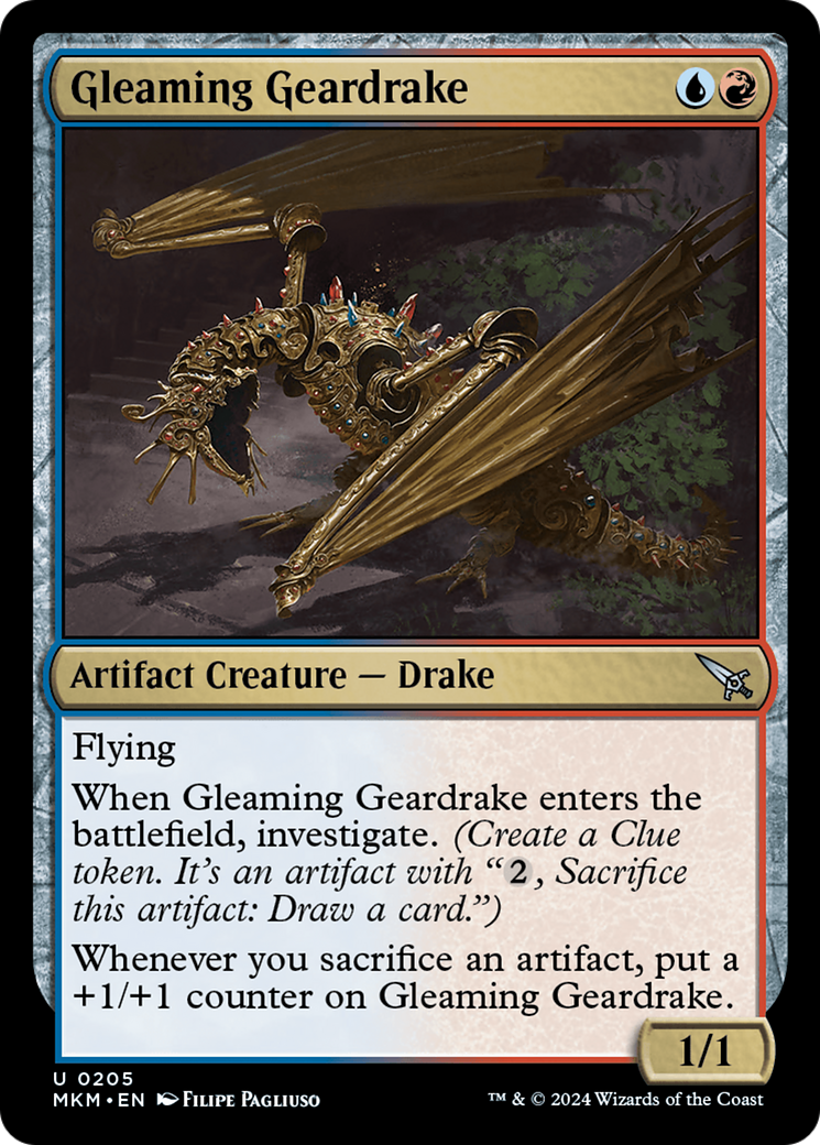 Gleaming Geardrake [Murders at Karlov Manor]-1