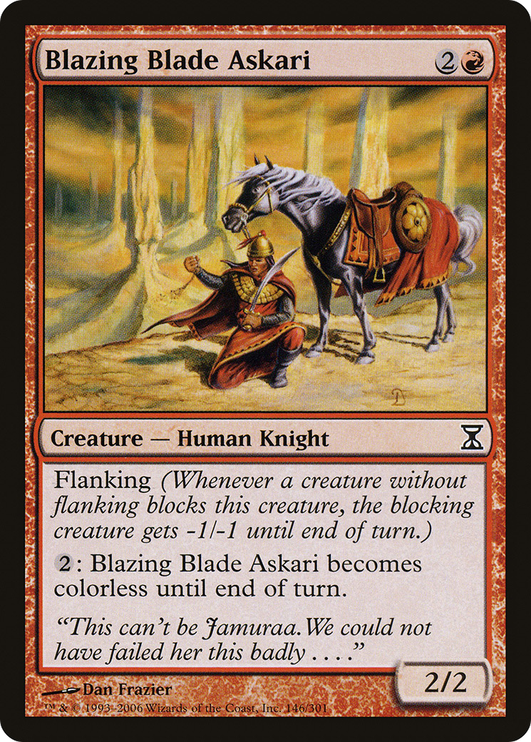 Blazing Blade Askari [Time Spiral]-1