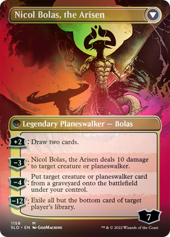 Nicol Bolas, the Ravager // Nicol Bolas, the Arisen (Borderless) [Secret Lair: From Cute to Brute]-2