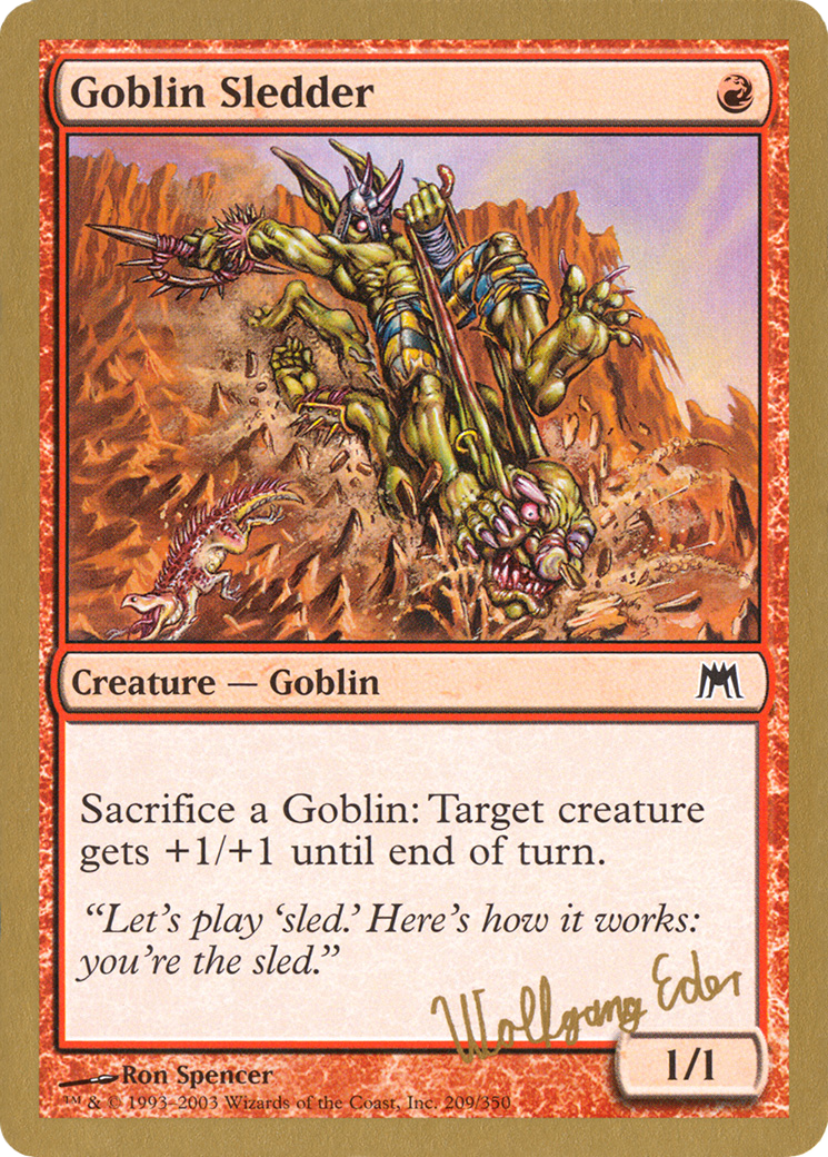 Goblin Sledder - 2003 Wolfgang Eder (ONS) (WCD-) - World Championship Decks 2003-1