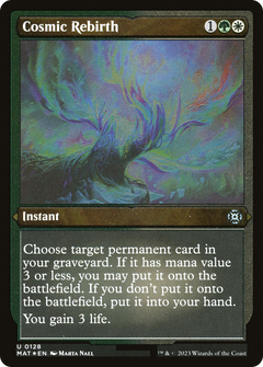 Cosmic Rebirth (MAT-128) - March of the Machine: The Aftermath Etched Foil-1