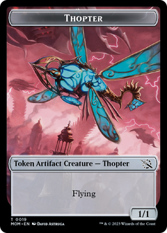 Elemental (9) // Thopter Double-Sided Token [March of the Machine Tokens]-2