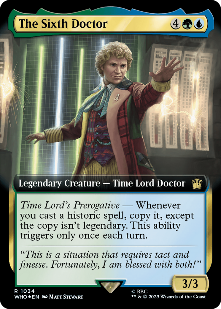 The Sixth Doctor (Extended Art) (Surge Foil) [Doctor Who]-1