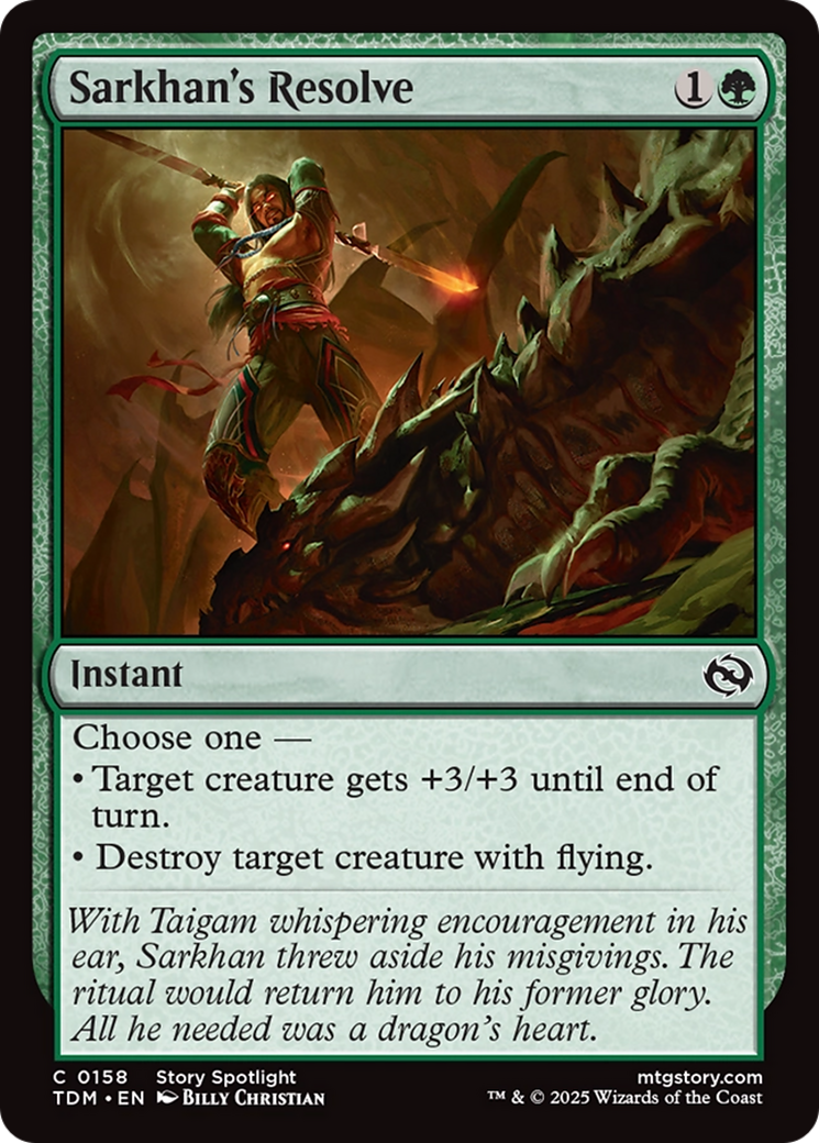 Sarkhan's Resolve [Tarkir: Dragonstorm]-1