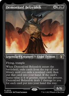 Demonlord Belzenlok (Foil Etched) [Commander Masters]-1