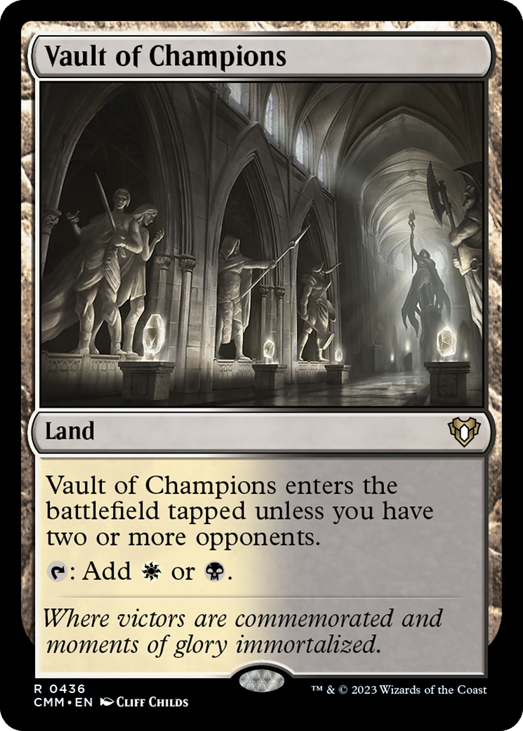 Vault of Champions (CMM-436) - Commander Masters Foil-1
